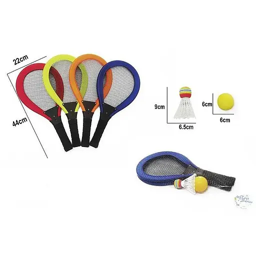 Набор ракеток с воланом и мячом 201, 44x22 см (в ассортименте) - фото 5