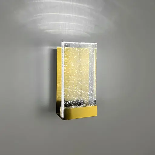 Бра Line F у латунному корпусі із скляним розсіювачем 21х10,5х9 см Арт. W110 FGD - фото 6