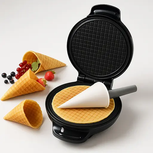 Вафельниця електрична VF1210C з конусом для ріжків, ViLgrand 87462 - фото 8