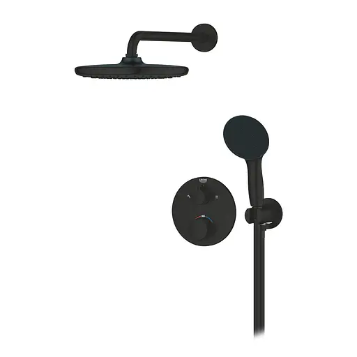 Душова система термостатична Grohe QuickFix Precision з Vitalio Start 250 348832430, Чорний матовий - фото 4