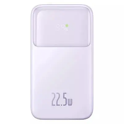 Портативна батарея Baseus Comet Digital Display 22.5 W 10000 mAh фіолетова - фото 1