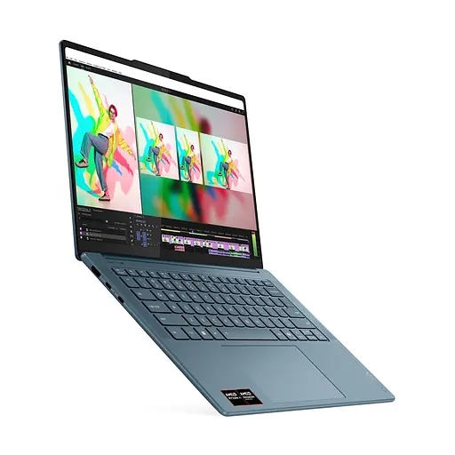 Ноутбук Lenovo Yoga Pro 7 14ASP10, (83LX000CRM), AMD Ryzen AI 9365 до 5,0 ГГц, 14,5" 3K, 32 ГБ, 1 ТБ, AMD Radeon 880M, Windows 11 Home, Tidal Teal - фото 6