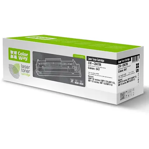 Картридж Canon 047, Black, LBP-112, MF-112/113, 1600 стор, ColorWay (CW-C047M)