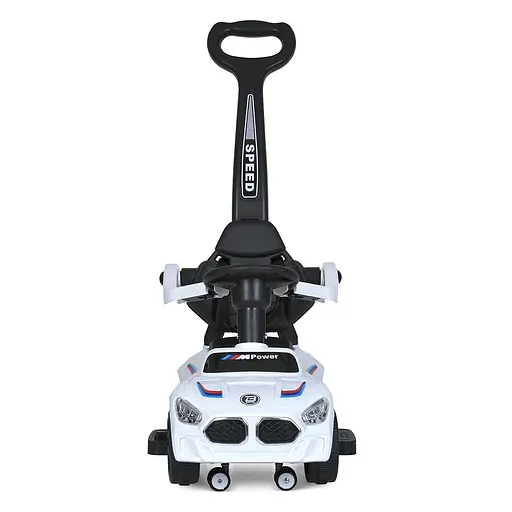 Детская каталка-толокар Bambi Bambi Racer M 5785-1 - комфорт и безопасность для малыша, белая - фото 2