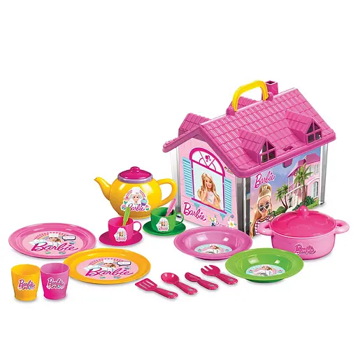 Чайний набір Dede Barbie з будиночком 19 предметів (1816)