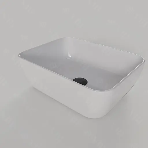 Умивальник VBI Palermo S white накладний VBI-012301, Білий - фото 3