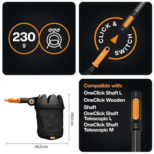 Плодознімач Fiskars OneClick Fruit Picker (1080692) - фото 2