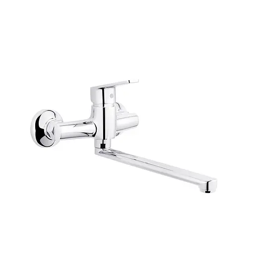 Смеситель кухонный настенный Kroner KRP Brocken - С040 CV023597 Хром - фото 1