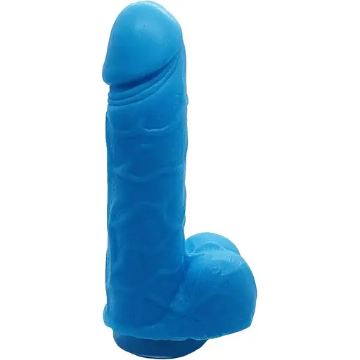 Крафтове мило-член із присоскою Чистий Кайф Blue Size S