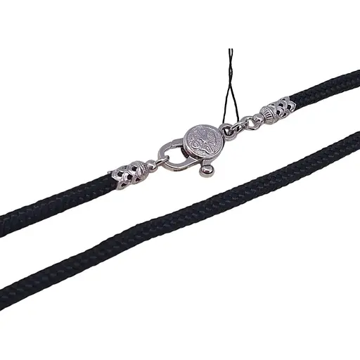 Ювелірний шнурок Харківська ювелірна фабрика з текстилю з срібними вставками. 55241-Р 50 65