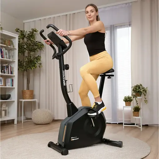 Велотренажер Hop-Sport HS-4000H Grant чорно-золотистий - фото 2