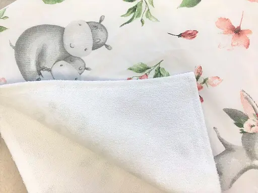 Непромокаемая пеленка Moontime "Бегемотики" - фото 2