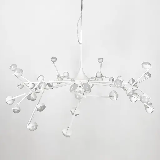 Люстра-молекула в білому кольорі на 42 світлодіоди | Арт. SP 06/42 WT | Line F - фото 5