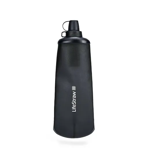 Пляшка-фільтр для води LifeStraw Peak Squeeze 650 ml Dark Grey (1033-LSW LSPSFMLGRWW) - фото 2