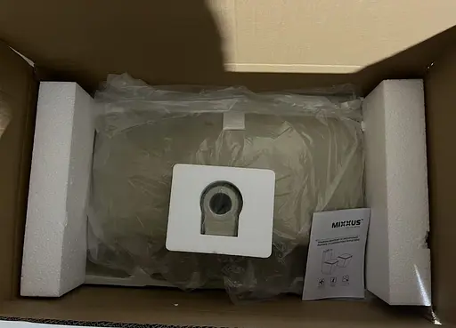 Умивальник меблевий Mixxus Premium Style-1503 800x480x190 мм з отвором під змішувач і переливом MP6500, Білий - фото 5