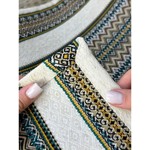 Комплект Пасхальная корзина Буковина (большая) с льняным полотенцем 70х30 см Рандеву и свечой - фото 7