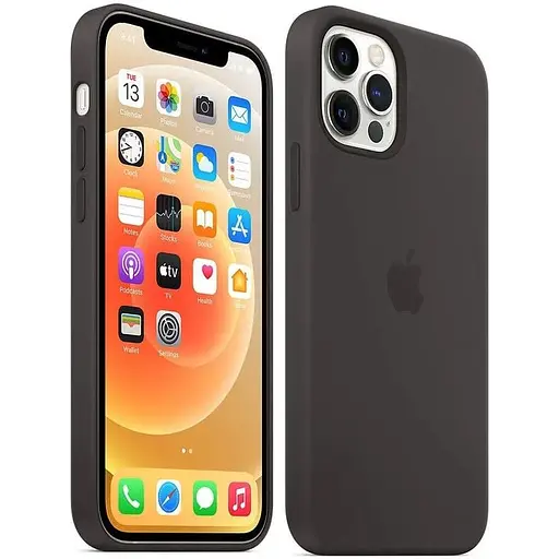 Оригинальный силиконовый чехол Apple Silicone Case MagSafe для iPhone 12 Pro Max Midnight (MHLG3ZM/A) - фото 11