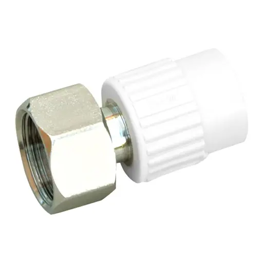 Муфта PPR із накидною гайкою Blue Ocean 20х1/2 ВР з латунним штоком SD00042201 - фото 1