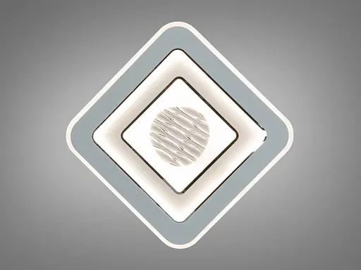 Світлодіодна стельова панель Romin квадрат біла 39 Вт 7 м² - фото 2