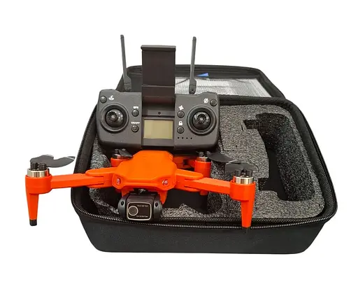 Квадрокоптер L900 PRO 6K GPS з кейсом (до 1200м) 28 хвилин польоту (Помаранчевий) - фото 9
