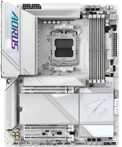 Материнська плата Gigabyte X870E Aorus Pro Ice Socket AM5 (X870E AORUS PRO ICE)