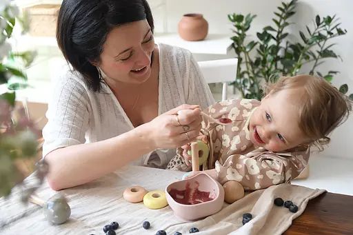 Миска Beaba силіконова на присосці з бортиком 350 мл рожева (913612) - фото 11