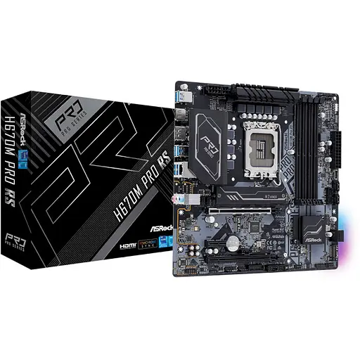 Материнская плата AsRock H670M PRO RS (H670M PRO RS) (Socket 1700, Intel H670, Micro-ATX) - фото 5