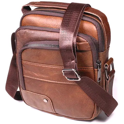 Чоловіча шкіряна сумка Vintage 18х22х6 см sum0022423 - фото 1