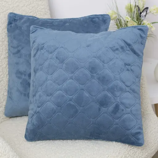 Подушка декоративна ТЕП Velour Dark Blue 40 x 40 см (3-00437_34012) - фото 2