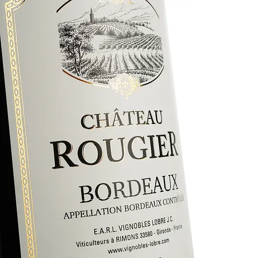 Вино Chateau Rougier Medaille D'or Bordeaux, червоне, сухе, 0,75 л - фото 5