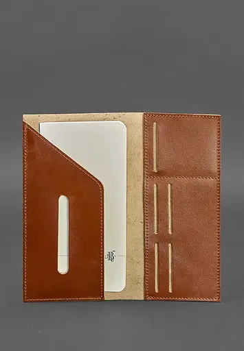 Кожаный тревел-кейс 3.1 светло-коричневый - фото 4