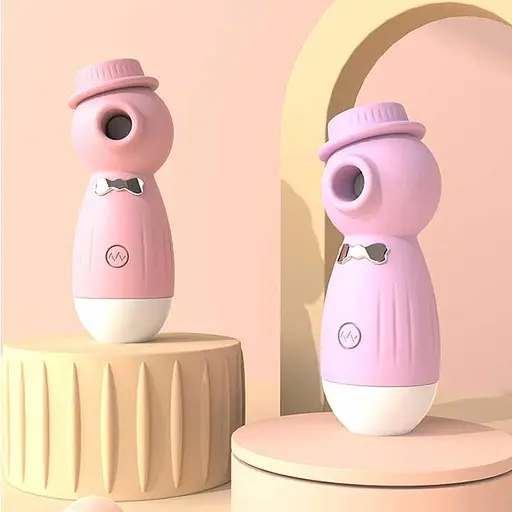 Кліторальний вакуумний вібратор в капелюшку Wo-sex Lilo USB - Фіолетовий - фото 3