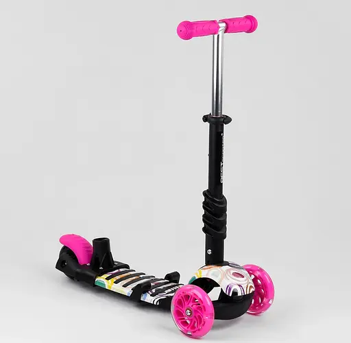 Самокат 5 в 1 Best Scooter 75009 рожевий - фото 2