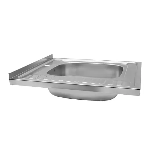 Кухонная мойка Kroner KRP Satin - 6060R (0,6 мм) (CV022824) - фото 3