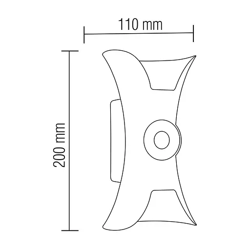 Светильник фасадний LED "SCADA" 12W настенный - фото 3