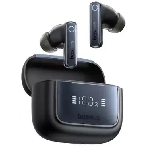 Беспроводные наушники Baseus Bowie 35 True Wireless Earphones, IPX4, ANC, BT5.3, 45mAh, 800mAh, 8h, Black A00073800123-00