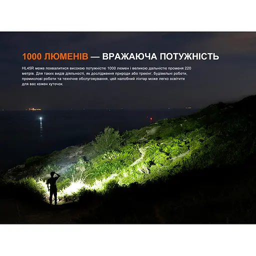 Фонарь налобный Fenix ​​HL45R LED с бесконтактным датчиком - фото 7
