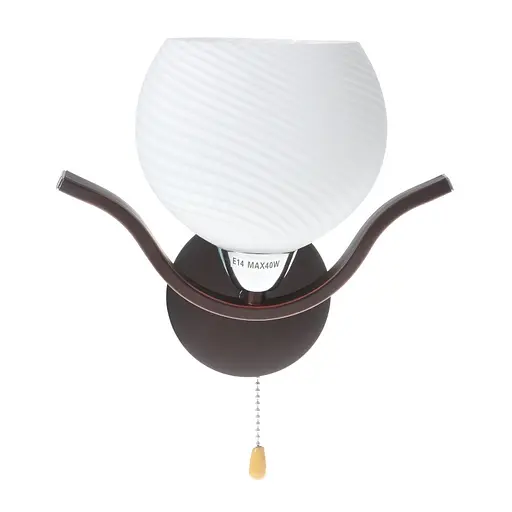 Бра Brille BR-382W/1 настенное накладное с выключателем E14 CH+W - фото 5