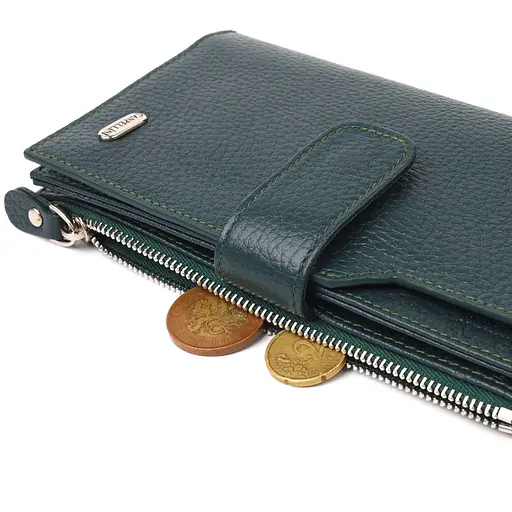 Женский кожаный кошелек Canpellini 10х18.7х2 см acs0025151 - фото 6