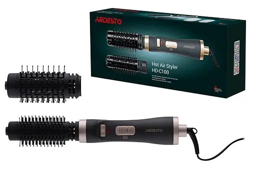 Фен-щітка Ardesto Gemini, 1000Вт, 2 режими, чорний - фото 10