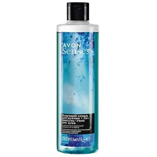 Шампунь-гель для душу для чоловіків Збадьорюючий океан Avon 250 мл - фото 1