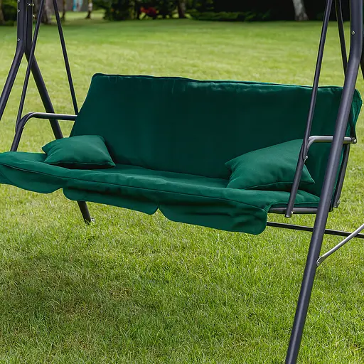 Гойдалка Leobro з подушками на 3 особи Green - фото 2