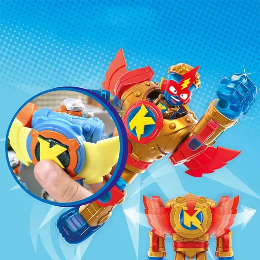 Ігровий набір Супербот Голден Армор SuperThings S PSTSP116IN90 робот казум-кид фігурка - фото 4