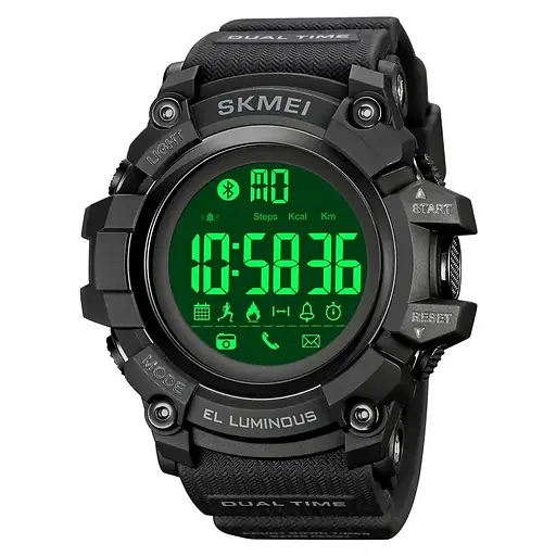 Спортивний наручний смарт-годинник Skmei 2053 (Чорний) - фото 2