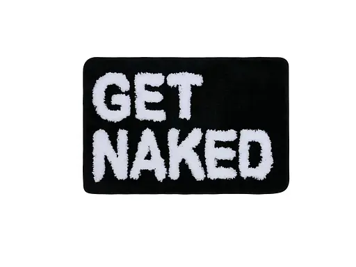 Ультрамягкий коврик для ванной Aquarius микрофибра с антискользящим резиновым основанием 45х60 см Черный с белым - фото 5