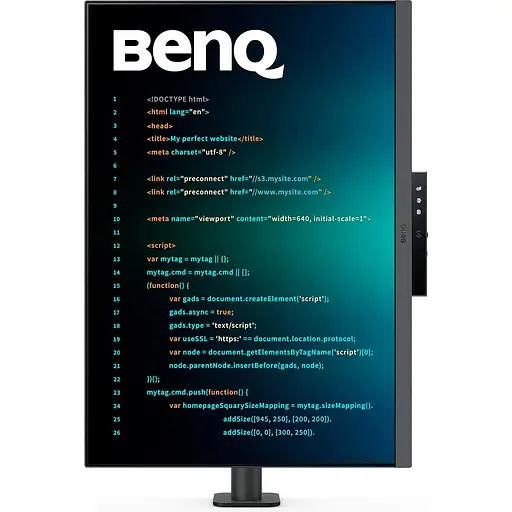 Монітор 28.2" BenQ RD280UA UHD IPS 60Hz (9H.LM2LJ.TBE) - фото 2