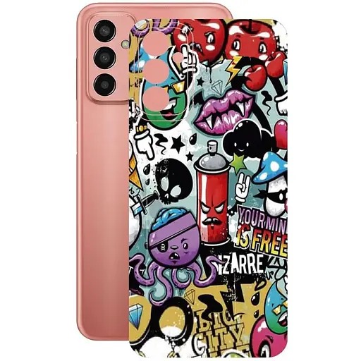Захисна плівка StatusSKIN для Samsung Galaxy M13 M135 Корпус Вініл Графіті - фото 1