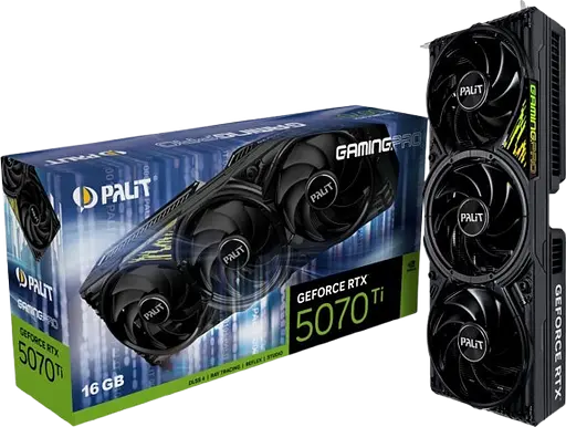 Відеокарта GeForce RTX 5070 Ti 16GB Palit GamingPro V1 (NE7507T019T2-GB2031Y)