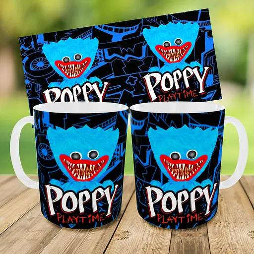 Набор: детская сумка-бананка+кружка Хагги Вагги Poppy Playtime 32х15см,бананка мальчику через плечо (00998) - фото 3