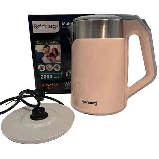 Электрочайник Rainberg RB-2228 2л 2000Вт Бежевый - фото 1